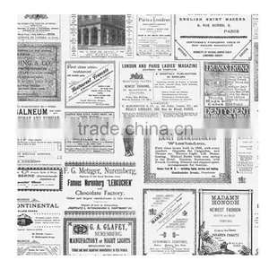Discounted Printed Pvc Coated Wallpaper, Ivory Vintage Special Design Wall Sticker for Teenage , Peel and Stick Wall Decal Deco thumbnail-2