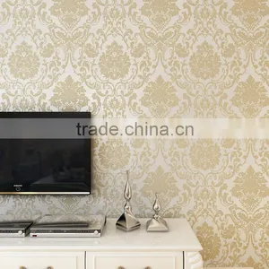 Best Selling 2016 Home Wallpaper Decoration Wallpaper Damask thumbnail-3