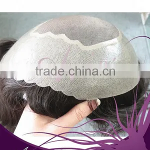 Toupee Hair Virgin Remy Indian Hair thumbnail-3