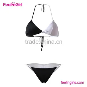 Wholesale Black and White Custom Bikini Swimwear Supplier's Choice thumbnail-4