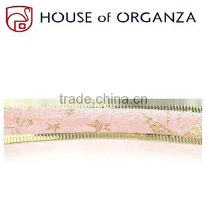 Christmas Organza Wired Ribbon for Gift Decoration thumbnail-1