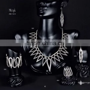Top Quality Fashion Turkish Style Silver Plated Ring Mesk 3561 thumbnail-1
