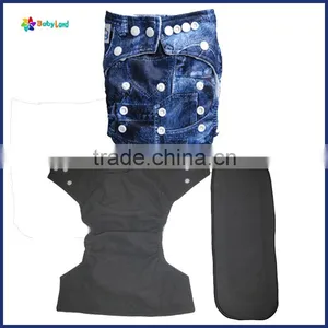 2015 Babyland New Arrival Print Wholesale Bamboo AIO Modern Cloth Diaper Quality Choice thumbnail-1