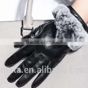 Wholesal Light Luxury Real Sheep Leather Touch Screen Gloves thumbnail-1