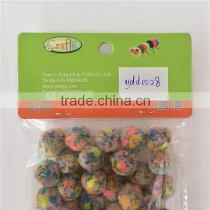 Factory Supply DIY Crafts Terylene Mixed Color Pompoms Toys for Kids or Wedding Party Decoration thumbnail-6