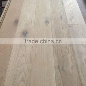 Unfinished Wide Plank White Oak Engineered Wood Flooring 260mm thumbnail-2