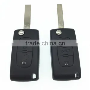 Citroen Old Type Car Key, 2 Buttons With Remote thumbnail-1