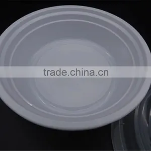 650ml Dispoable Oval Packaging Plastic Bowl Food Packaging Containers With Lid thumbnail-2