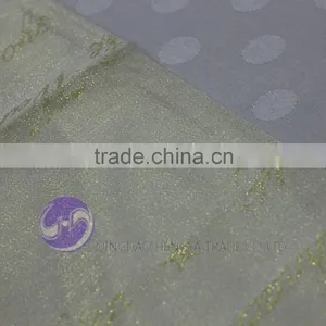 Metallic Gold Printing Polyester Jacquard Square Table Runner Quality Choice thumbnail-4