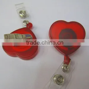Heart Shape Badge Reel Name Card Holder thumbnail-1