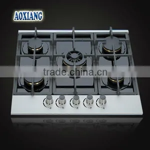 Kitchen 5 Burner Built-in Tempered Glass Gas Stove/ Gas Stove/ Gas Cooker AX-1322 thumbnail-1
