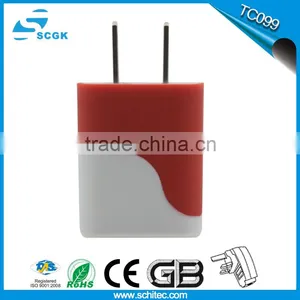 Dual Color Mold Travel Charger Good Quality Home Charger thumbnail-2