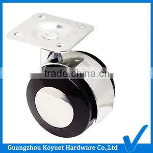 KOYUET Metal Plate Free Sample Nylon Heavy Duty Stem Caster Wheel For Suitcase thumbnail-1