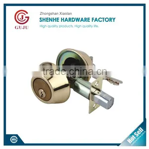 American Style Heavy Duty Commercial Brass Gatehouse Dead Bolt Lock thumbnail-4