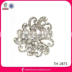 Shinning Korea Fashion Large Diamond Shape Rhinestone Brooch Bouquet For Wedding thumbnail-1