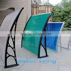 Hot Sale Popular Outdoor Door Window Plastic Polycarbonate Hollow French Style Awnings thumbnail-2