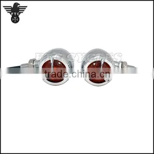Chrome Tribar Vintage Aftermarket Motorcycle Turn Signals for Harley Sportster thumbnail-5