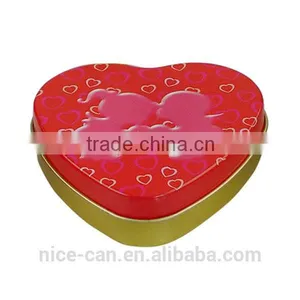 Pretty Candy and Chocolate Tin Cans Heart Shaped Gift Tin Boxs thumbnail-2