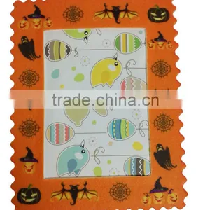 Eco-friendly Felt Orange Halloween Theme Decorative Gift Picture Frames for Kids thumbnail-1