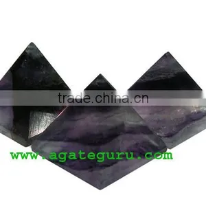 Purple Flourite Pyramids : Wholesale Pyramids Khambhat Supplier thumbnail-1