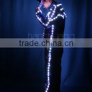 LED Light Street Dance Costume, Wireless DMX512 Flash Dance Costume thumbnail-2