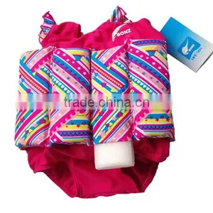 Wholesale Girs Toddler Swim School Training Swimming Aid Floatsuit SET UV Sun Protection Float Suit With Adjustable Buoyancy thumbnail-4