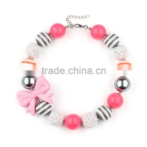 Simple Design Pearl Beads Necklace Jewelry for Baby Girl Newest Poly Baby Necklace With Bracelet Jewelry Set thumbnail-6