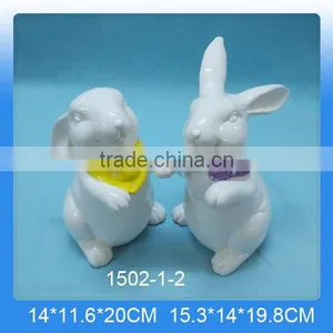 Handmade Home Decor Ceramic Rabbit Decoration,ceramic Rabbit Figurine,ceramic Rabbit Statue thumbnail-2