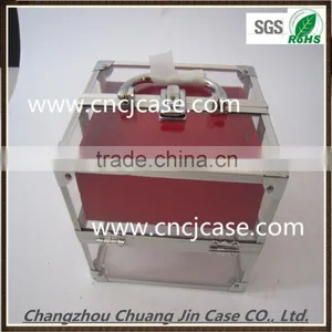 China Promotion Fashion Craft Smll Aluminum Makeup Glass Case thumbnail-2