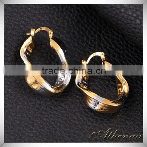 2016 New Designer Fashion Jewelry Wholsale China Double Color Yes Earring thumbnail-1
