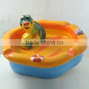 3d Hand-painted Ceramic Ashtray -Corodile thumbnail-1