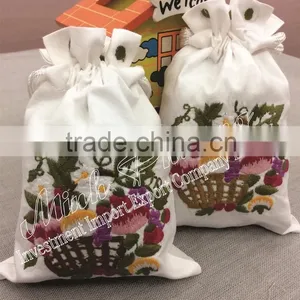 Size 10x15cm Fruit Flower Basket Sachet Hand Embroidery Cloths Fragrant Bag thumbnail-2