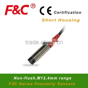 Inductive Proximity Sensor F3C-12EN04 Series, M12, Short Housing Type, 12~24v DC, 5v DC Proximity Sensor Can be Offered. thumbnail-1
