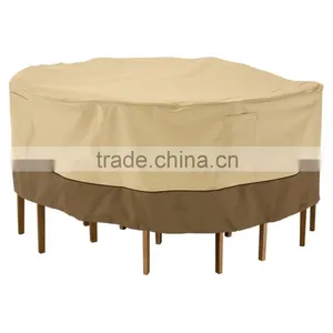 UV Anti Waterproof Round Table Covers Outdoor Furnituer Covers thumbnail-1