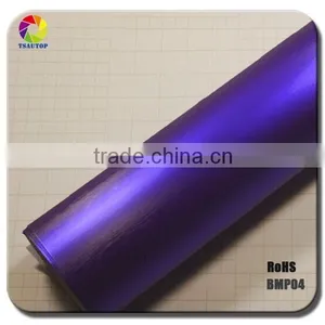 TSAUTOP Stretable Brushed Matte Vinyl Car Wrap Chrome Car Wraps thumbnail-6