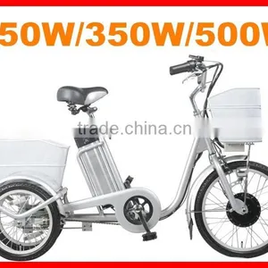 2015 CE Approved 3 Wheel Electric Bicycle With Lithium Battery thumbnail-2