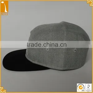 Custom Male Multi Panels Plain Distressed Unstrctured Embroidered Snapabck Baseball Cap Wholesale thumbnail-3