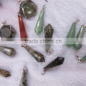 Wholesale Different Kinds of Natural Crystal Pendants Stone Quartz Pendants thumbnail-1
