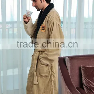 Microfiber Mens Bahtrobe With Stain Border thumbnail-3