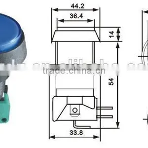 Chzjcz/CE ROHS Waterproof Membrane Switch,black Pastic 2 or 3 Position Rotary Switch thumbnail-5