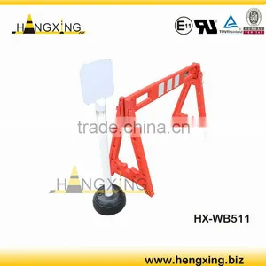 HX-WB511 White PVC Billboard Warning Post With Billboard thumbnail-5