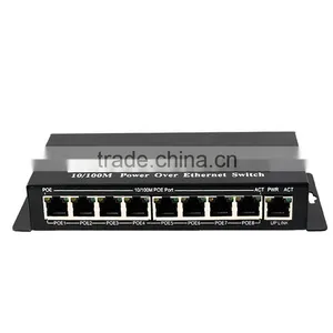 9 Port Network Switch IEEE802.3af/at Auto-sensing 8 POE 48v VLAN Port Isolation thumbnail-1