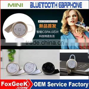 Mini Wireless Stereo Bluetooth V4.0 Mobile Headset Earphone For IPhone for Samsung Music Headphones Retail Package thumbnail-1
