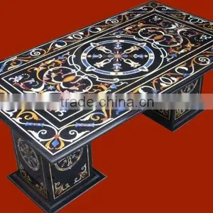 Black Marble Dining Table Top thumbnail-1