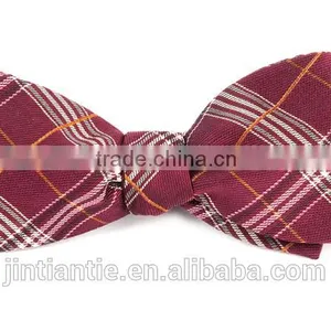 2016 Boys Strip Custom Cotton Checkered Bow Ties on Sale thumbnail-1