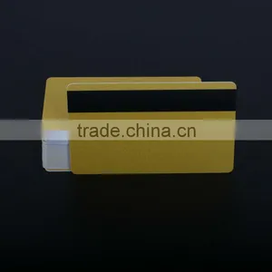 Golden Pvc Blank Card With Mag.stripe thumbnail-1