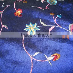 BLUE SILK FABRIC SILK MATERIAL TEXTILE thumbnail-1