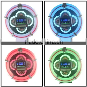 Mini Bluetooth Round Speaker With Led Light thumbnail-1