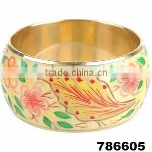 Brass Metal Fashion Bangle Bracelet Painted thumbnail-5