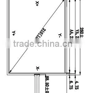 Manufacturer 12.1'' Resistive Touch Panel for TFT LCD Panel thumbnail-1